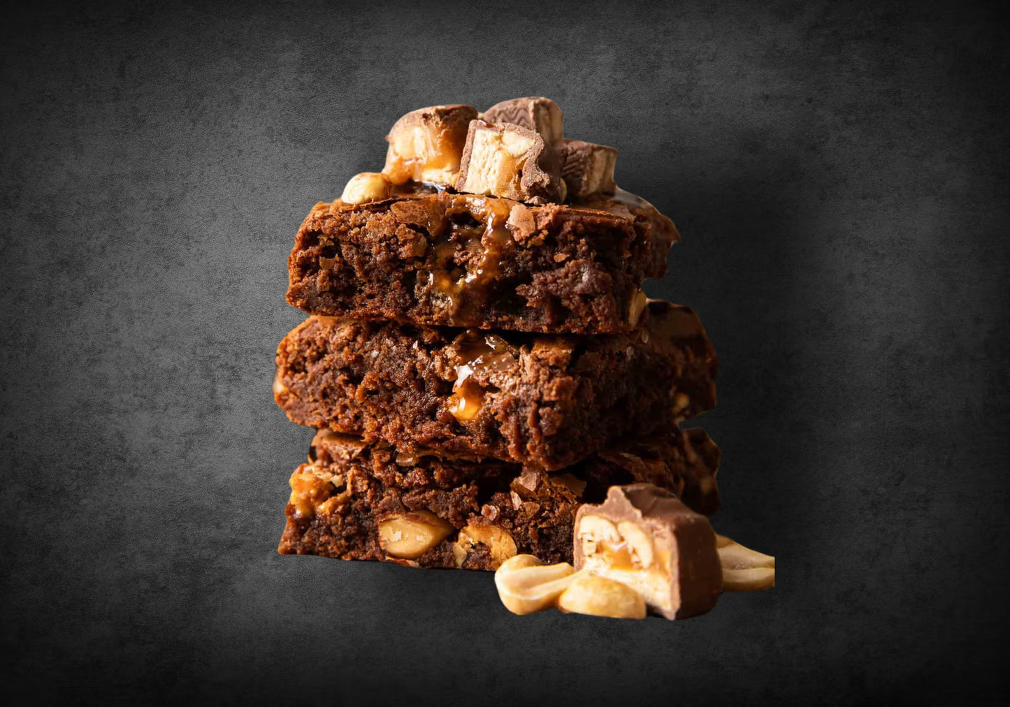 Snickers feltétes brownie (6 db)