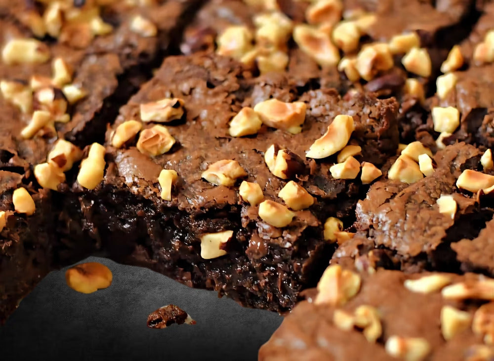 Mogyorós-bevonatos csokis brownie (6 db)